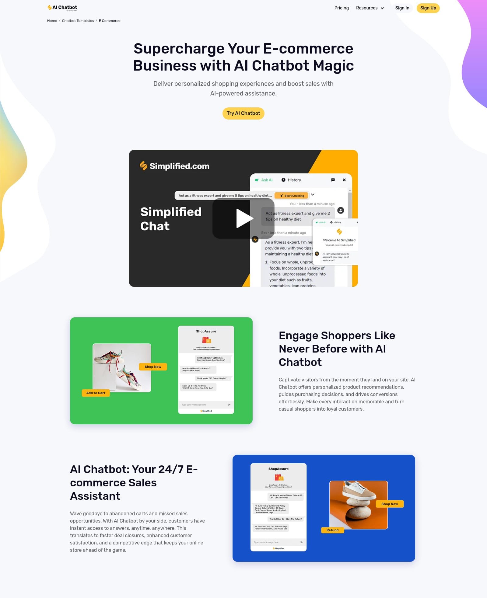 simplified chat templates