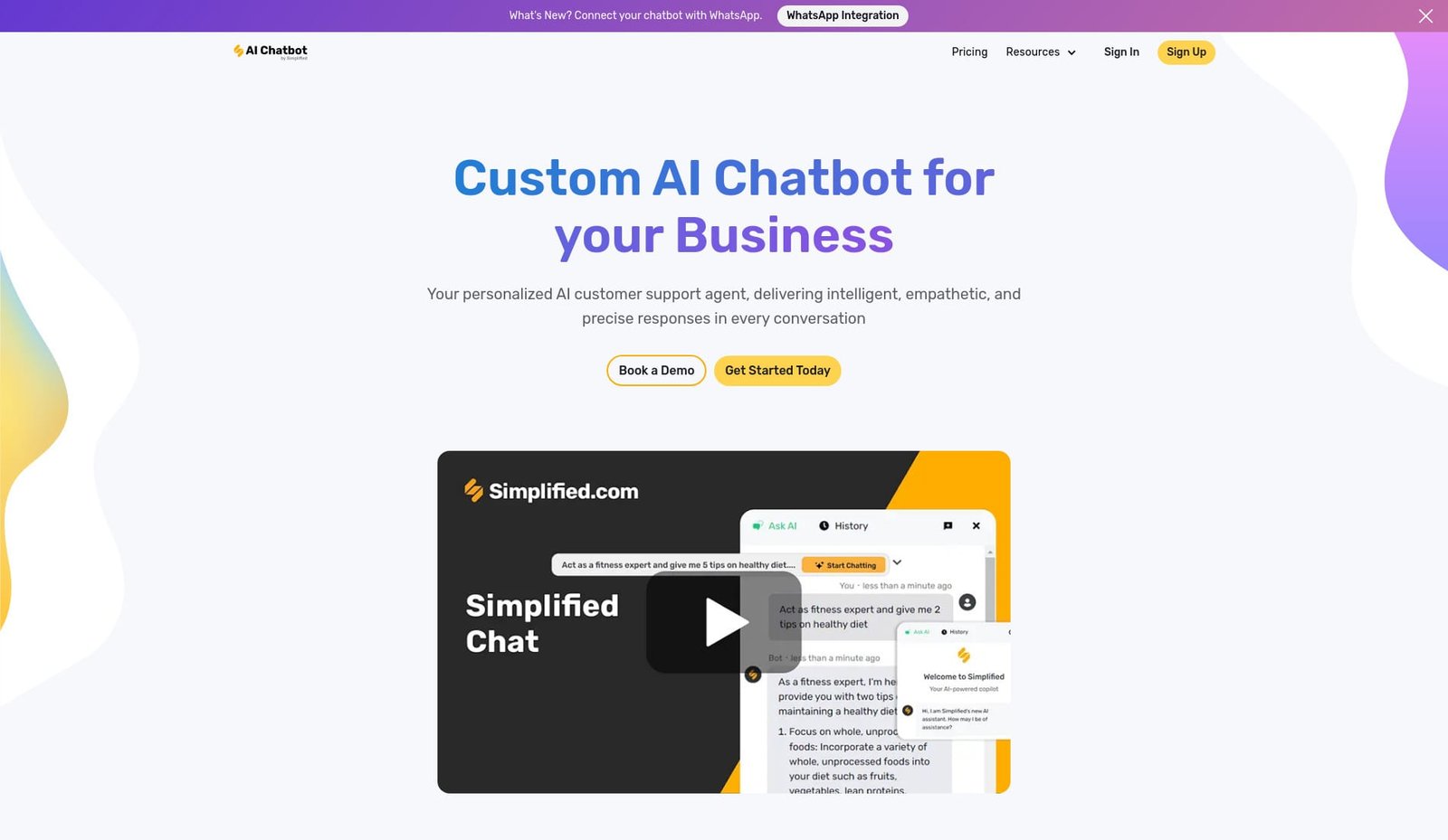 simplified chat