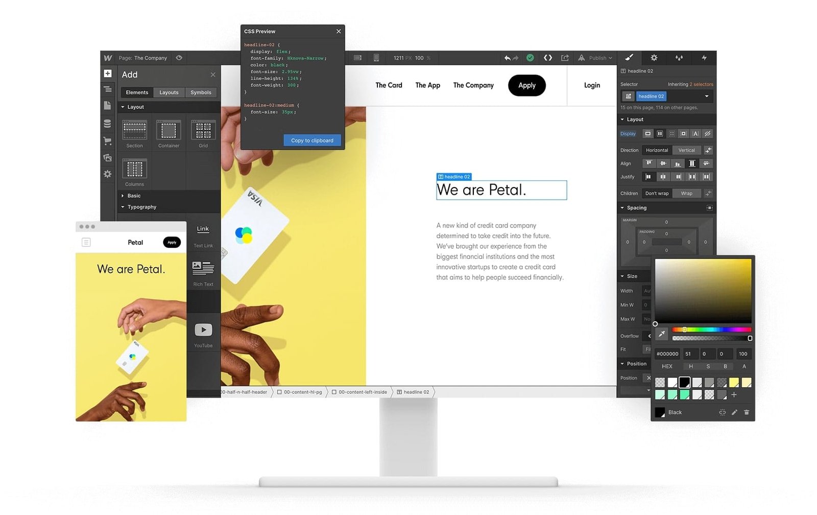 webflow web design