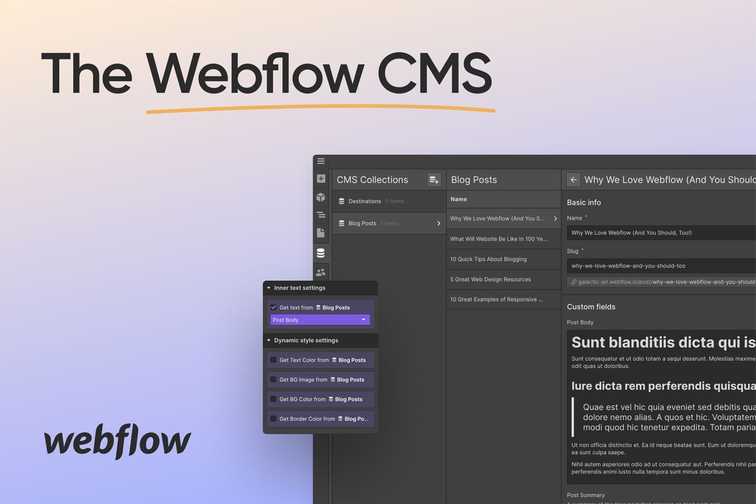 webflow cms